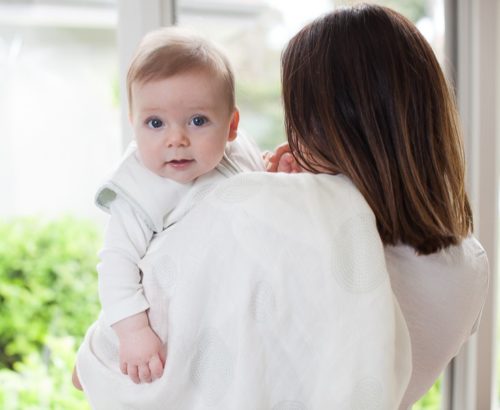 Hold baby up after feeding