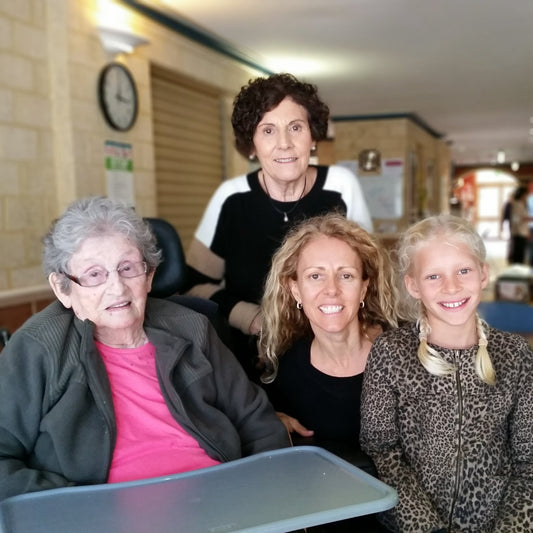 4 generations of women celebrating International Women's Day