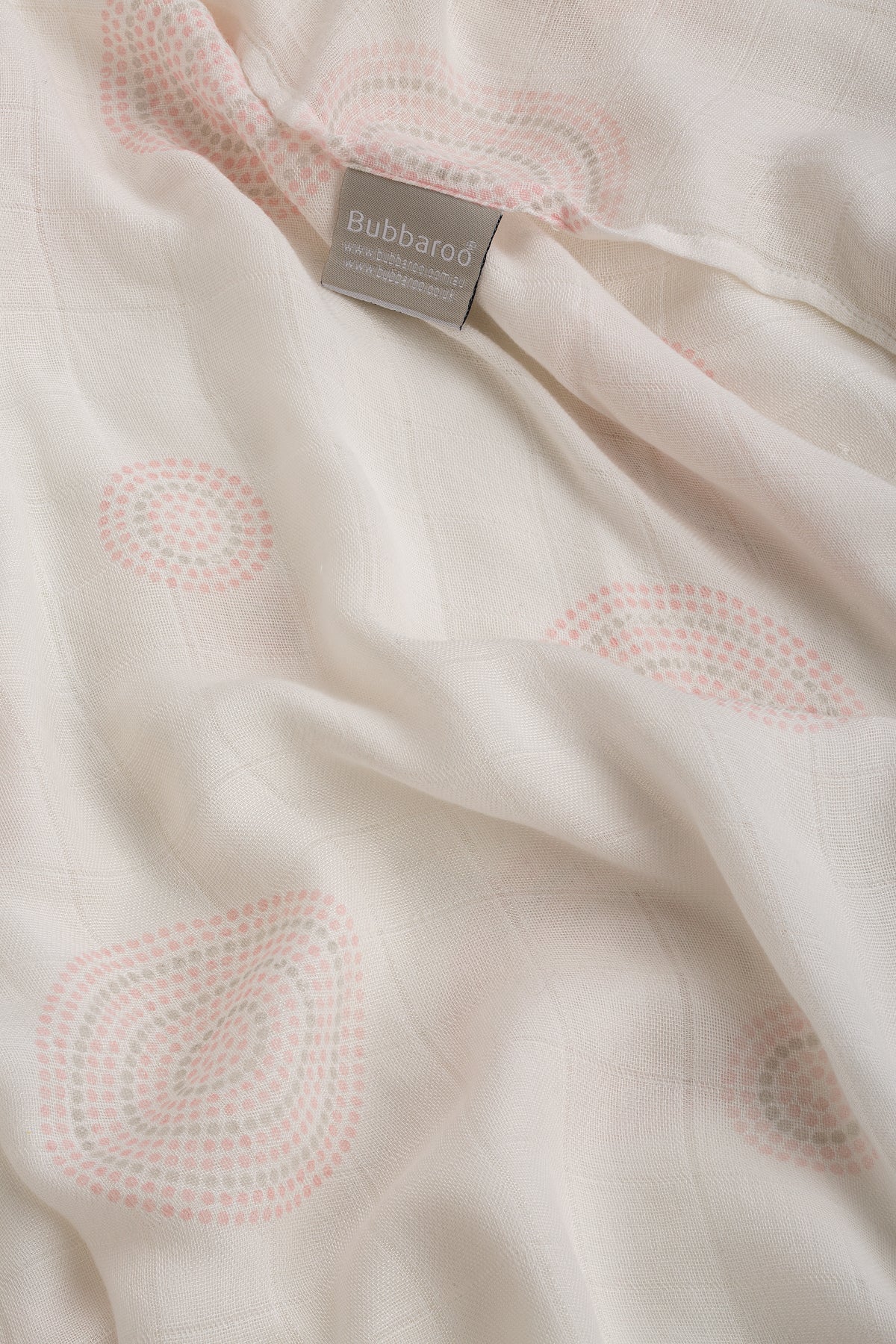 Bamboo Muslin Wrap Singles Pink Dot