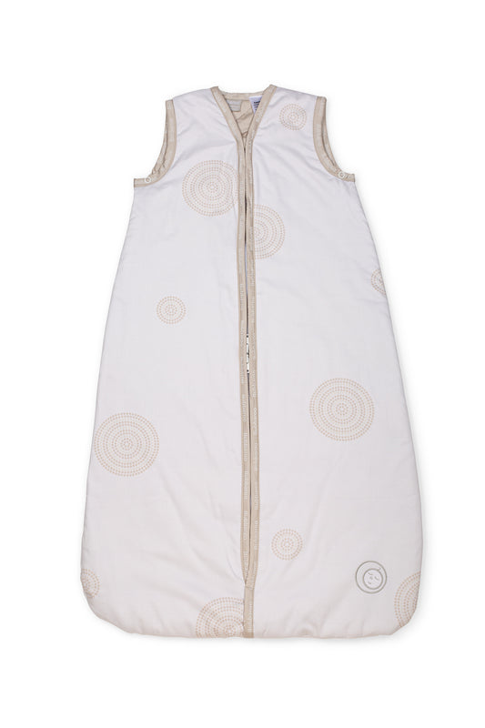 Joey Swag Organic Cotton Baby Sleeping Bag Platinum 1.5 TOG Mocha Dot